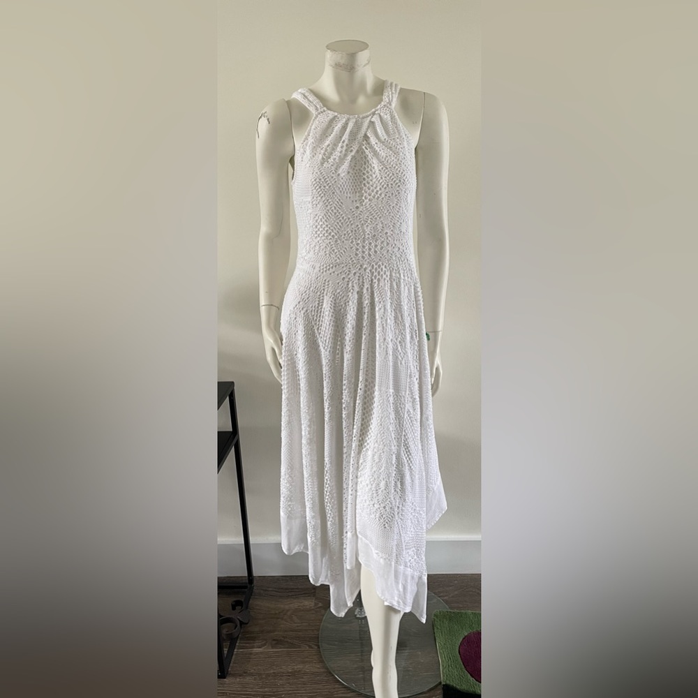 Chico’s crochet white dress, size 0